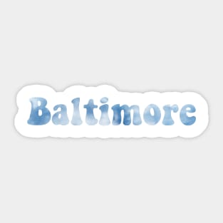 Baltimore Sticker